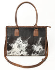 American Darling Briefcase Hair-On Genuine Leather Women Bag Western Handbag Purse