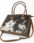 American Darling Briefcase Hair-On Genuine Leather Women Bag Western Handbag Purse