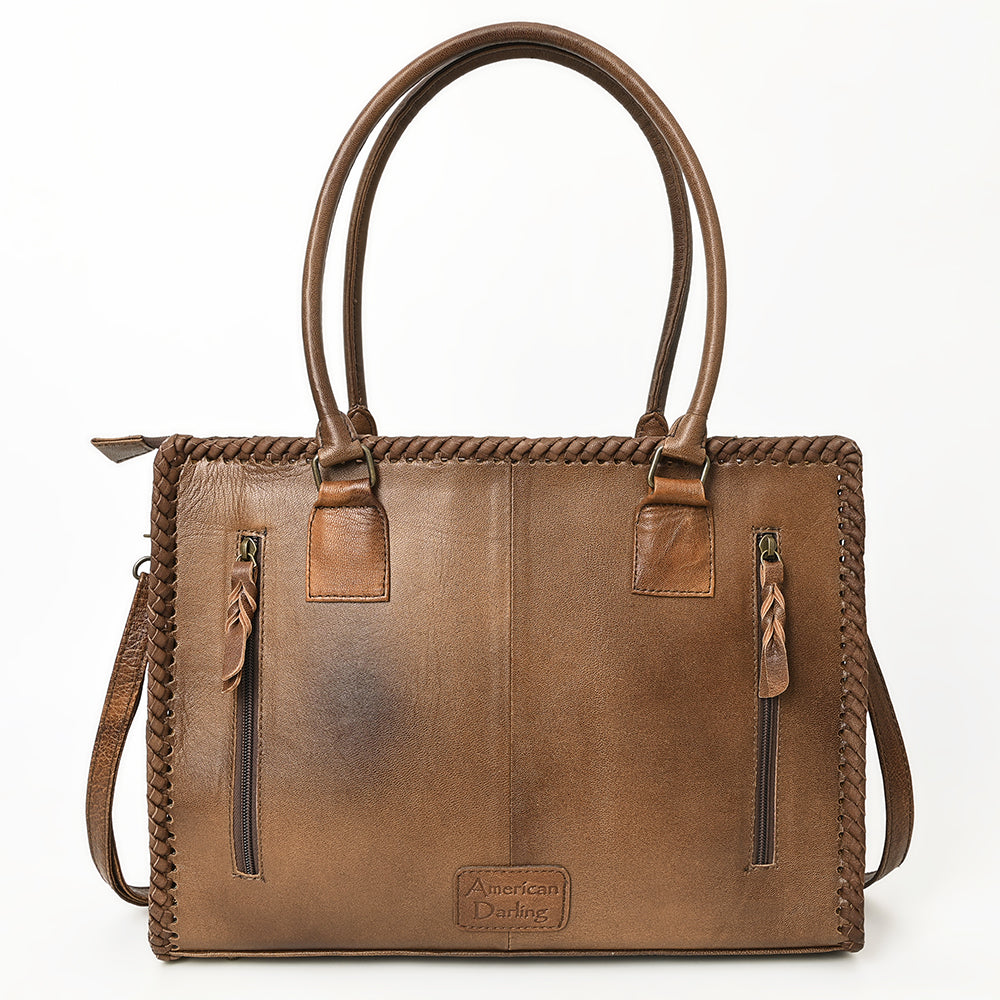 American Darling Briefcase Hair-On Genuine Leather Women Bag Western Handbag Purse