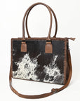 American Darling Briefcase Hair-On Genuine Leather Women Bag Western Handbag Purse