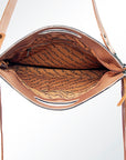 American Darling Clutch Hand Tooled Hair On Genuine Leather Women Bag Western Handbag Purse