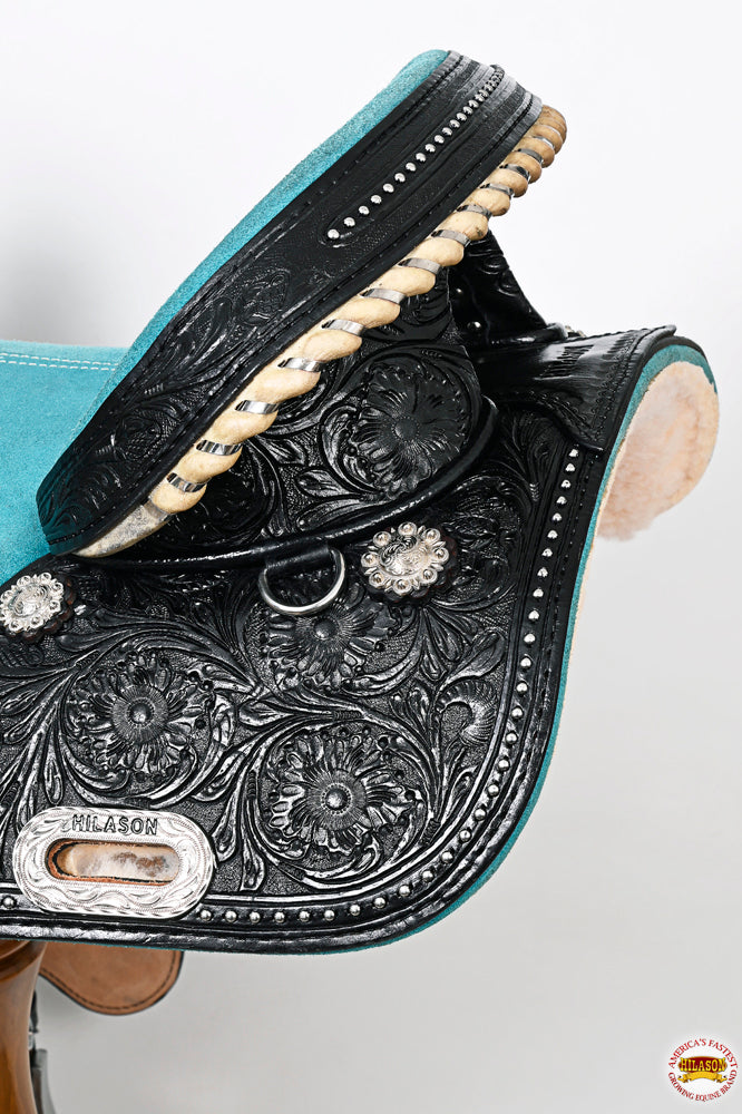 Hilason Western Horse Saddle Treeless American Lather Trail Barrel Tack