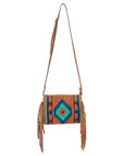 ADBG341 American Darling Saddle Blanket Genuine Leather Women Bag Western Handbag Purse