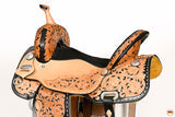 Hilason Western Horse Barrel Racing Trail Pleasure Oiled American Leather Saddle