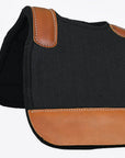 32X32Â  Hilason Western Contoured Horse Saddle Pad Wool Felt Square Black