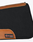 32X32Â  Hilason Western Contoured Horse Saddle Pad Wool Felt Square Black