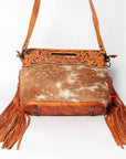 American Darling Clutch Hand Tooled Hair On Genuine Leather Women Bag Western Handbag Purse