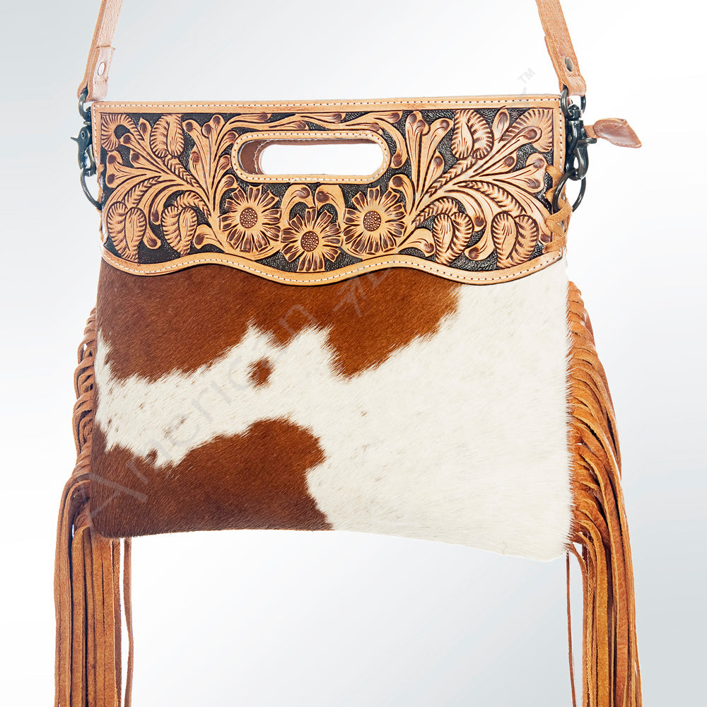 American Darling Clutch Hand Tooled Saddle Blanket Fabric Genuine Leather Western Women Bag Handbag Purse | Purses for Cute