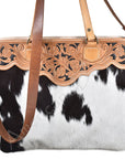 American Darling Cross Body Hand Tooled Hair On Genuine Leather Women Bag Western Handbag Purse