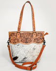 American Darling Cross Body Hand Tooled Hair On Genuine Leather Women Bag Western Handbag Purse
