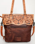 American Darling Cross Body Hand Tooled Hair On Genuine Leather Women Bag Western Handbag Purse