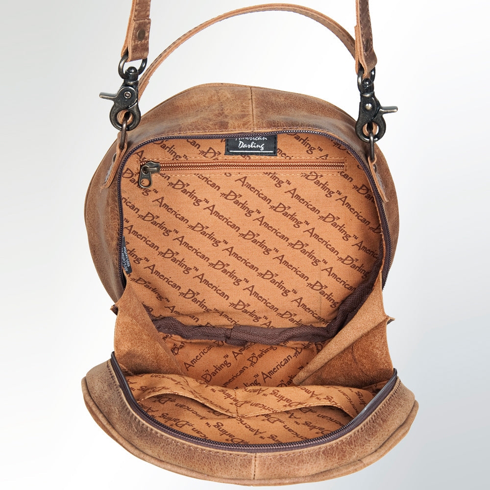 ADBG353 American Darling Hand Tooled Genuine Leather Women Bag Western Handbag Purse