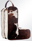 American Darling ADBG354BRW Boot Cover Hair On Genuine Leather Women Bag Western Handbag Purse