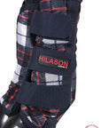 Medium Hilason Horse Fly Boots Uv Protection Fleece Lined 4 Pack Plaid