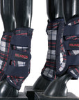 Medium Hilason Horse Fly Boots Uv Protection Fleece Lined 4 Pack Plaid