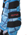 Medium Hilason Horse Fly Boots Uv Protection Fleece Lined 4 Pack Plaid