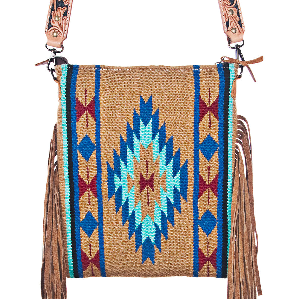 American Darling Cross Body Hand Tooled Saddle Blanket Genuine Leather Women Bag Western Handbag Purse