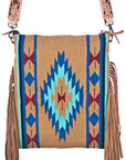 American Darling Cross Body Hand Tooled Saddle Blanket Genuine Leather Women Bag Western Handbag Purse
