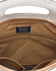 American Darling Clutch Hand Tooled Hair On Genuine Leather Women Bag Western Handbag Purse