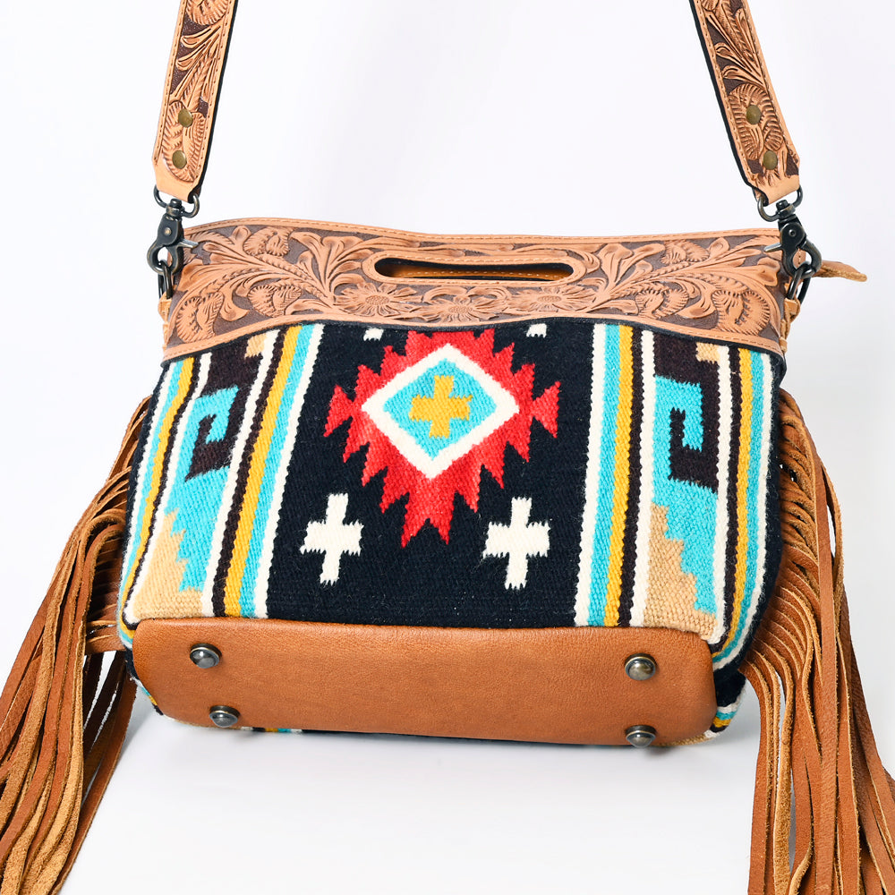 American Darling Clutch Hand Tooled Hair on Genuine Leather Western Women Bag Handbag Purse | Purses for Cute