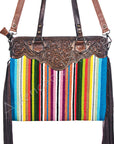 American Darling Cross Body I Hand Tooled Hair-On Genuine Leather Women Bag Western Handbag Purse