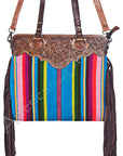 American Darling Cross Body I Hand Tooled Hair-On Genuine Leather Women Bag Western Handbag Purse