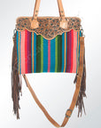American Darling Cross Body I Hand Tooled Hair-On Genuine Leather Women Bag Western Handbag Purse