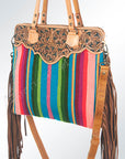 American Darling Cross Body I Hand Tooled Hair-On Genuine Leather Women Bag Western Handbag Purse