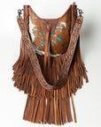 American Darling Hobo Hair On Genuine Leather Women Bag Western Handbag Purse