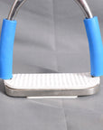 3 In Neck Hilason Western Slanted Stainless Steel rubber Pad Stirrups
