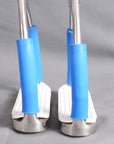 3 In Neck Hilason Western Slanted Stainless Steel rubber Pad Stirrups
