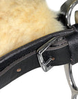 Hilason Western Horse Hackamore Bit In Stainless Steel With Leather Cover