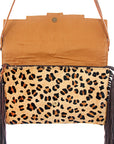 American Darling ADBG359CHE Envelope Hand Tooled Hair On Genuine Leather Women Bag Western Handbag Purse