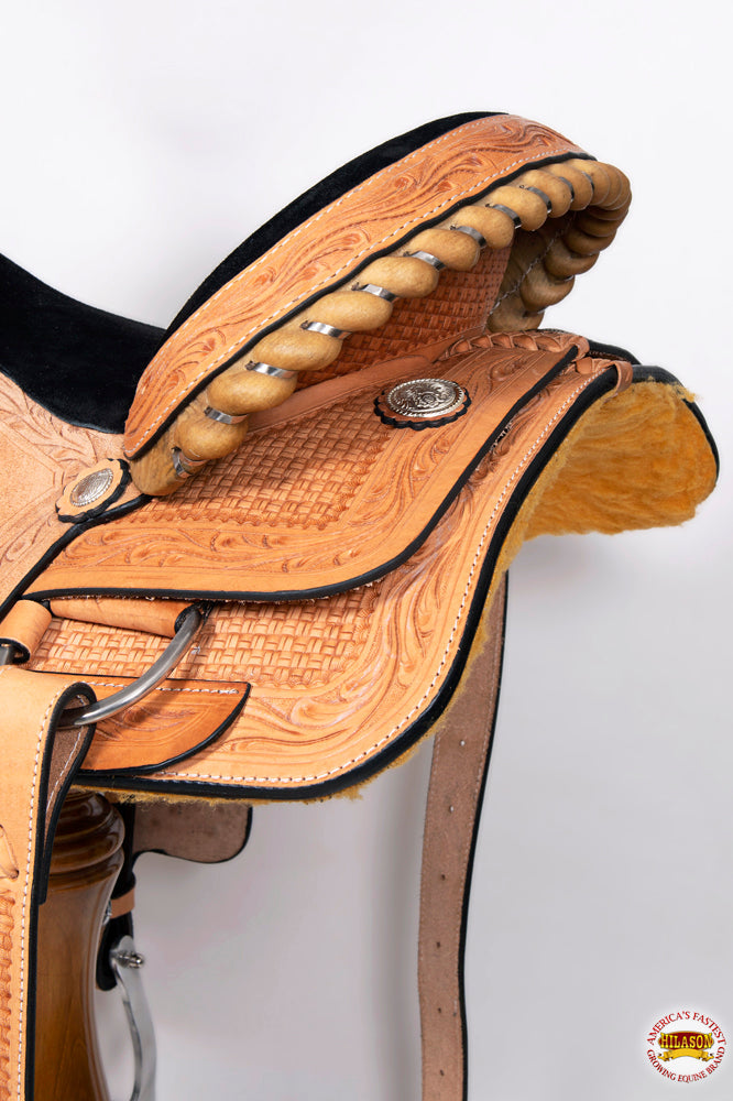 Western Horse Ranch &amp; roping Saddle American Leather Hilason