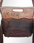 American Darling Clutch Hand Tooled Hair On Genuine Leather Women Bag Western Handbag Purse