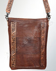 American Darling ADBG379BR Large Crossbody Hand Tooled Genuine Leather Women Bag Western Handbag Purse