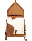 ADBG386TAW American Darling Hand Tooled Hair On Genuine Leather Women Bag Western Handbag Purse