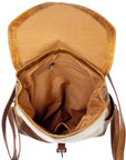 ADBG386TAW American Darling Hand Tooled Hair On Genuine Leather Women Bag Western Handbag Purse
