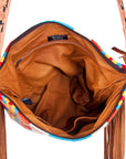 American Darling ADBG215 Large Crossbody Saddle Blanket Genuine Leather Women Bag Western Handbag Purse