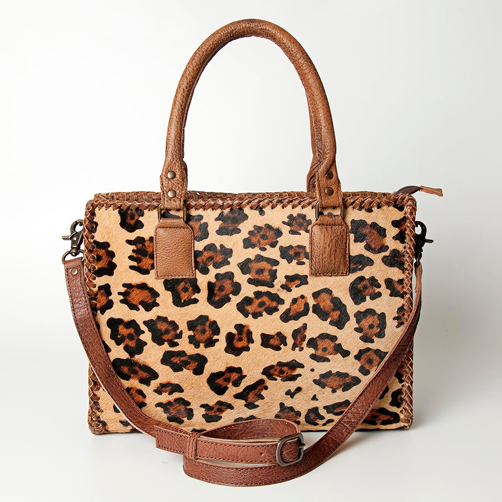 American Darling Briefcase Hair-On Genuine Leather Women Bag Western Handbag Purse