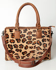 American Darling Briefcase Hair-On Genuine Leather Women Bag Western Handbag Purse