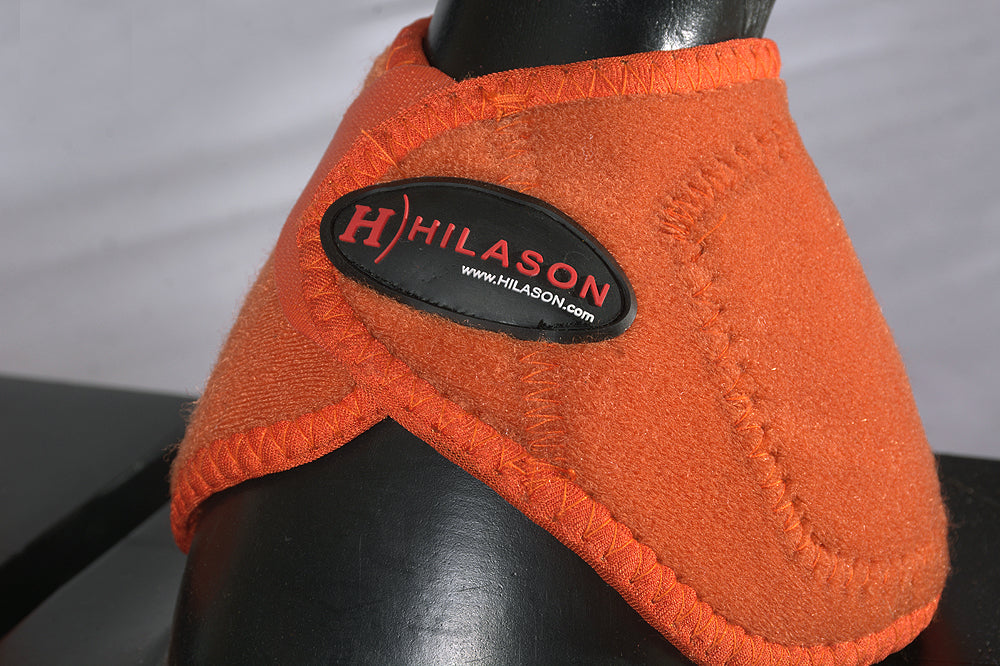HILASON Bell Boots for Horses No Turn Protection Comfort &amp; Durability Quick Wrap Hook and Loop Jumping Boots Sold in Pairs