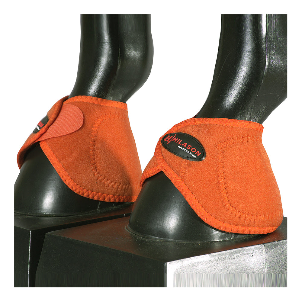 HILASON Bell Boots for Horses No Turn Protection Comfort &amp; Durability Quick Wrap Hook and Loop Jumping Boots Sold in Pairs