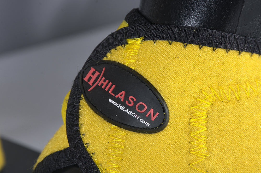 HILASON Bell Boots for Horses No Turn Protection Comfort &amp; Durability Quick Wrap Hook and Loop Jumping Boots Sold in Pairs