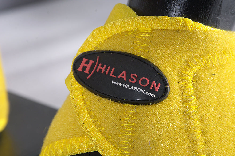HILASON Bell Boots for Horses No Turn Protection Comfort &amp; Durability Quick Wrap Hook and Loop Jumping Boots Sold in Pairs