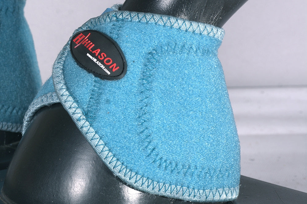 HILASON Bell Boots for Horses No Turn Protection Comfort &amp; Durability Quick Wrap Hook and Loop Jumping Boots Sold in Pairs