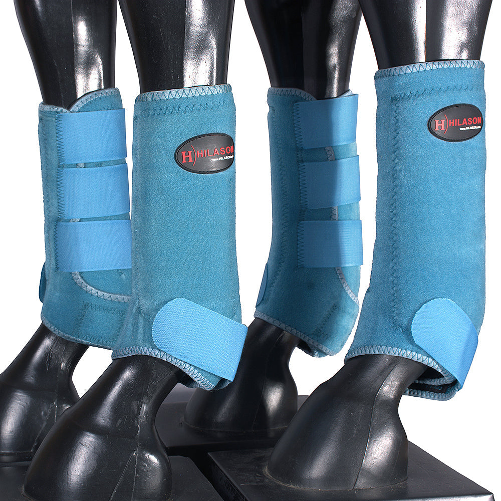 HILASON L M S Horse Front Rear Hind Leg Sport Boot 2 Pack | 4 Pack | Horse Leg Boots