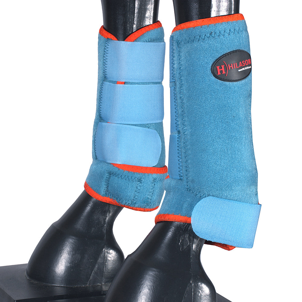 HILASON L M S Horse Front Rear Hind Leg Sport Boots &amp; Bell Boots 6 Pack