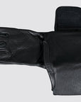 Hilason Bull Riding Gloves Pro Rodeo Genuine Leather Black Left Hand
