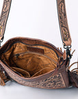 American Darling Messenger Hand Tooled Hair On Genuine Leather Women Bag Western Handbag Purse